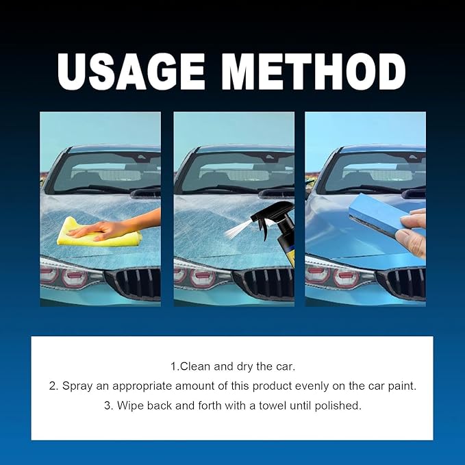 Sopami Ceramic Paint Sealant, Ceramic Coating Maximum Gloss & Shine ceramic wax, car coating spray Extremely Hydrophobic Ceramic Spray Coating for Cars, RVs, Motorcycles, Boats, and ATVs