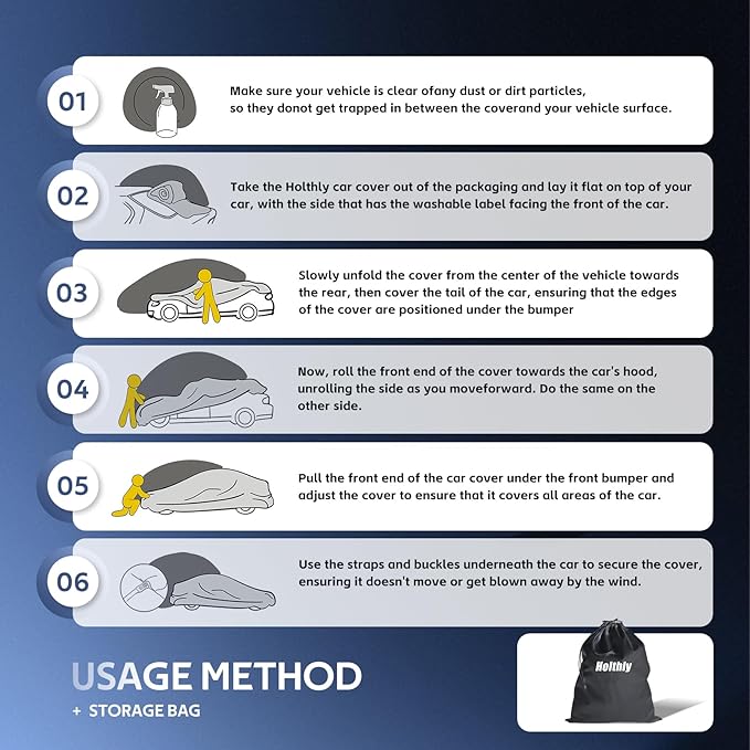 10 Layers SUV Car Cover Custom Fit for Chevrolet Chevy Equinox (2005-2024) Waterproof All Weather for Automobiles, Outdoor Full Cover Sun UV Rain Protection with Cotton.Black