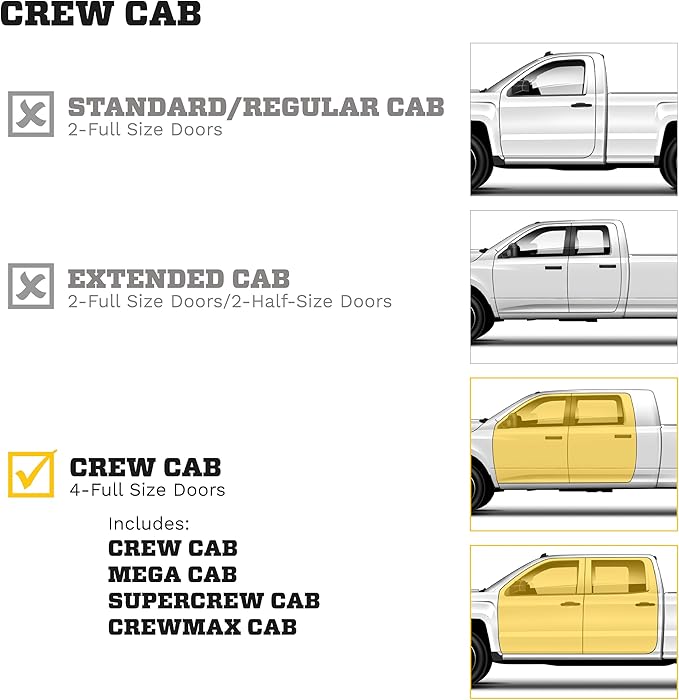 Husky Liners Weatherbeater Floor Mats | Fits 2019 - 2025 Chevrolet Silverado & GMC Sierra 1500; 2020-2025 Silv./Sierra 2500/3500 Crew Cab w/Carpet & Underseat Stg | Front & 2nd Row, 3-pc Black - 94021