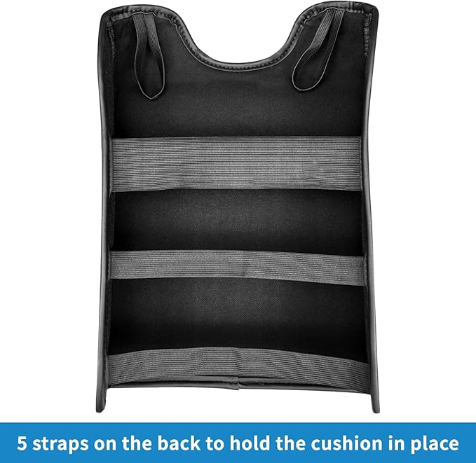 Xaido Center Console Cover for 2015-2020 Ford F150 / 2017-2022 F250 F350 F450 & 2018-2024 Expedition, Leather Armrest Protector Pad (Bucket Seat Only)