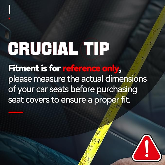 Auto Dynasty Car Seat Covers Full Set, Anti-Slip Automotive Interior Covers with Storage Pocket, Breathable Car Seat Protectors, Airbag Compatible, Fit Most Vehicles, Diamond Stitch Mesh Black