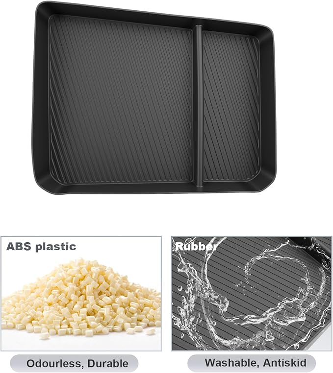 SKTU 2024 2025 2026 Chevy Silverado 2500 HD Center Console Organizer for 2024-2026 Silverado 2500HD 3500HD Center Console Tray 2024 2025 2026 Chevy Silverado 2500 HD Accessories (w/Bucket Seats Only)