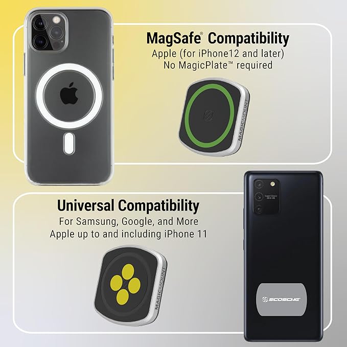 Scosche MP2WD2HD MagicMount™ Pro2 XL Heavy Duty, Strong Suction Cup Cell Phone Mount with Long Arm Windshield/Dashboard Phone Holder and Anti-Shake Stabilizer for iPhone, Android, Tablet, Car, Truck