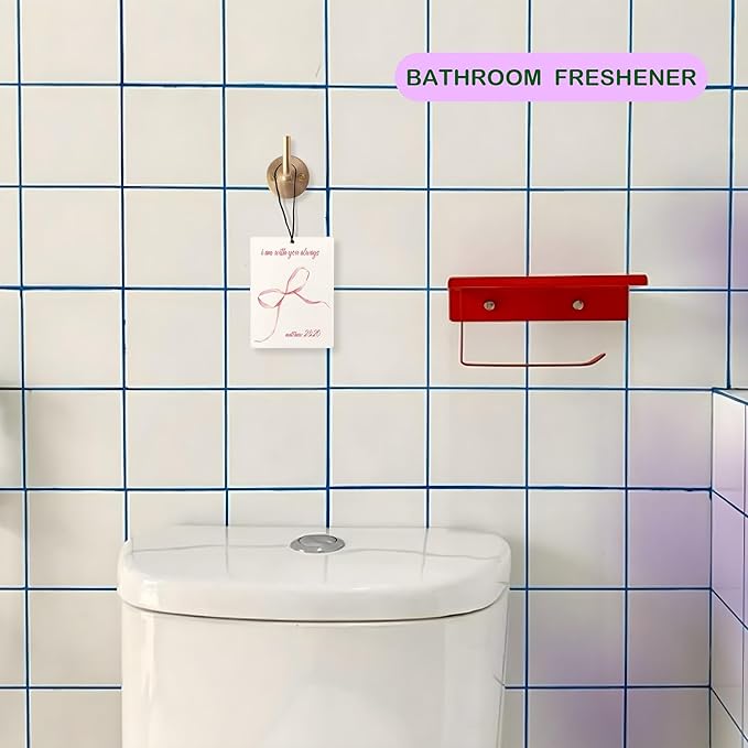 Coquette Pink Bow Christian Bible Verse Air Freshener for Car, Cute Girly Air Freshener Hanging 3 Pcs for Cars Closet Drawer or Books, Cute Preppy Christian Car Mirror Decor for Women