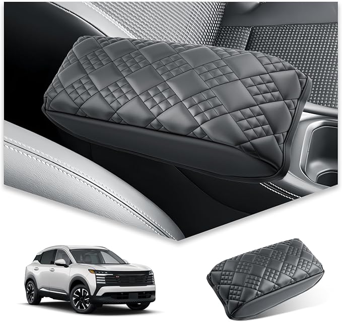 BIBIBO for 2025 Nissan Kicks Center Console Cover for 2025 Nissan Kicks S/SV/SR Arm Rest Cover 2025 Nissan Kicks Interior Accessories 2025 Nissan Kicks Armrest (B)