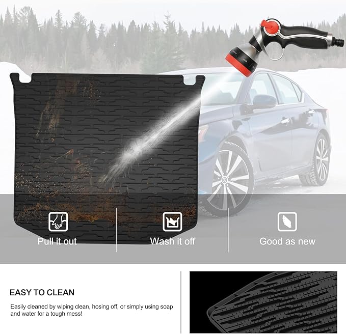 KIWI MASTER Rear Cargo Mat Liner for 2011-2021 Jeep Grand Cherokee OEM Replacement 82212085 All Weather Protection Floor Tray Slush Trunk Mats Black