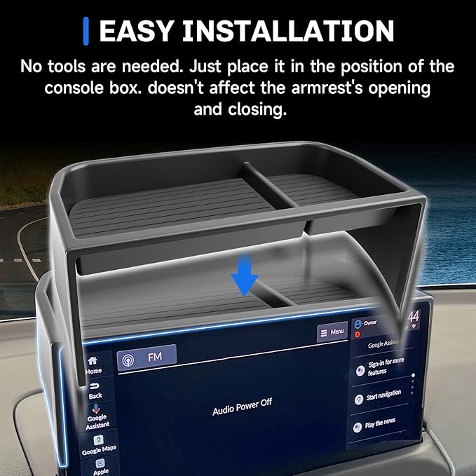 SXCY for 2026 Honda Passport Dashboard Organizer Tray for 2026 Honda Passport Accessories Screen Back Tray 2026 Passport Behind Dash Console Organizer Tray