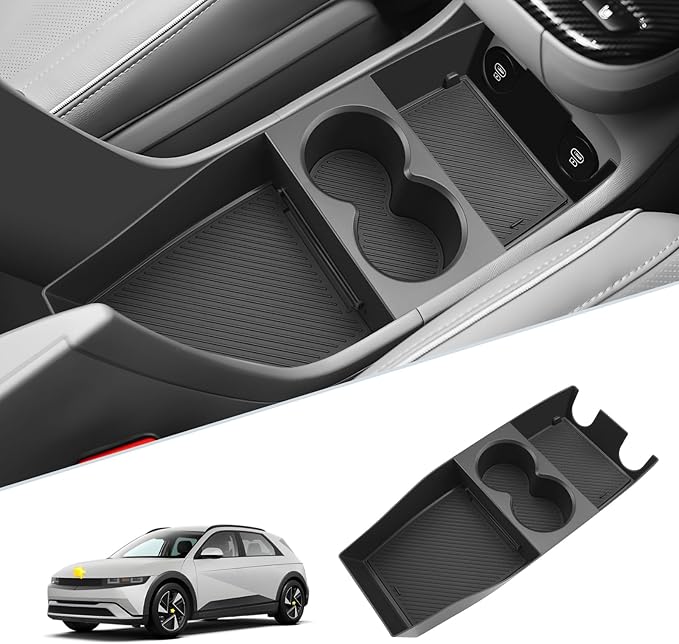 SKTU for 2025 2026 Hyundai Ioniq 5 Center Console Organizer for 2025 2026 Hyundai Ioniq 5 Lower Console Tray 2025+ Ioniq 5 Under Console Organizer 2025 2026 Ioniq 5 Accessories (Not fit Ioniq 5 N)