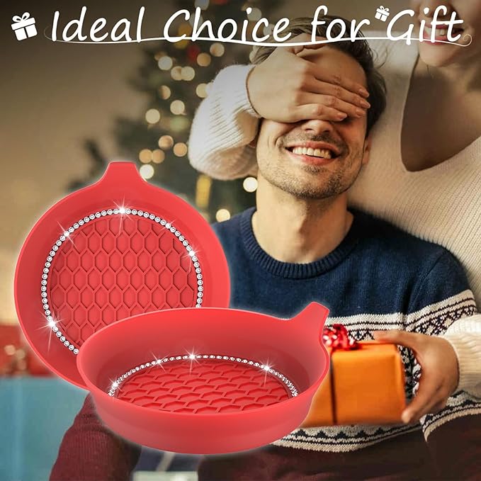 4 PCS Car Cup Coasters, Universal Cup Holder Coaster for Car Accessories, Bling CupHolders Insert for Women Non-Slip Silicone Car Cup Holder Coasters