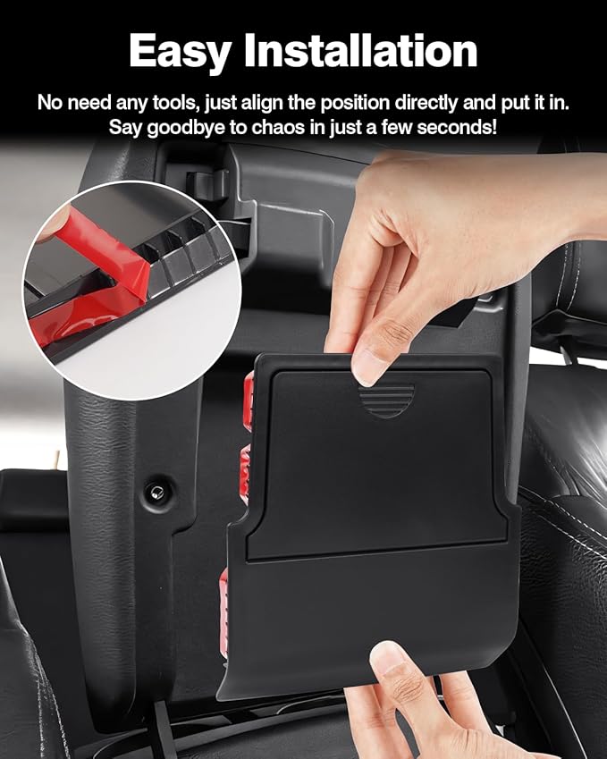 Autorder Armrest Hidden Storage Box for 2023-2025 2026 Chevy Chevrolet Colorado/GMC Canyon Accessories One-Touch Open Center Console Organizer Secret Compartment Hidden Organizer Insert Tray