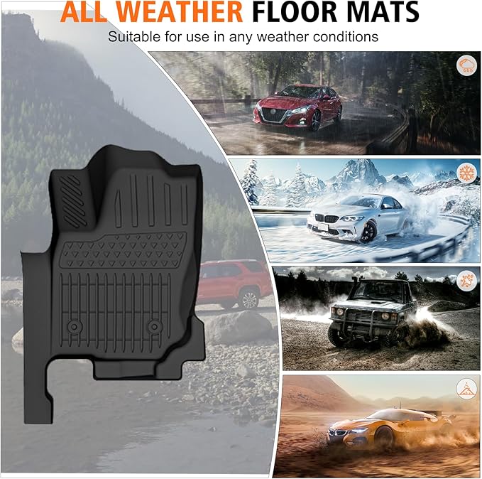 All Weather Car Floor Mats for 2025 2026 Toyota 4Runner 7 Seats (SR5/Limited), TPE Rubber Floor Liners Anti-Slip Full Set Automotive Mats for 2025 2026 Toyota 4Runner Accessories (Not for Hybrid/EV)