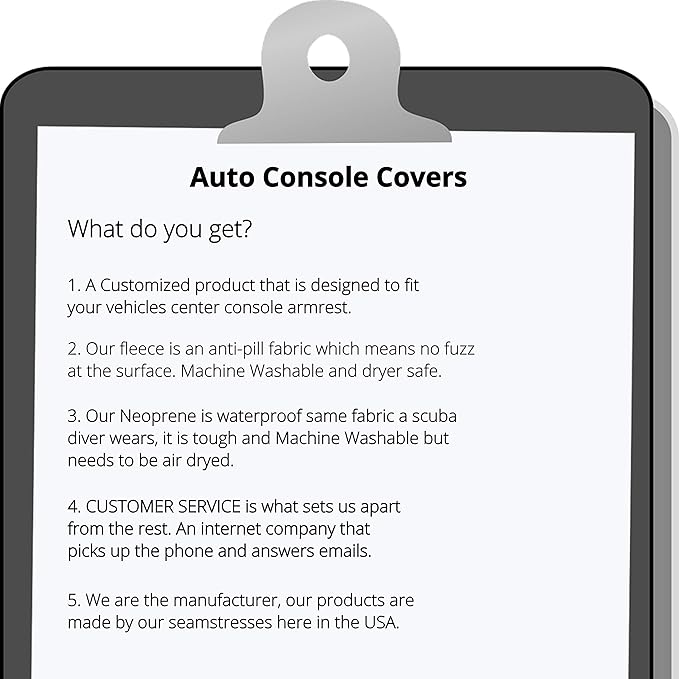 Auto Console Covers- Center Console Cover Fits Fits Kia Carnival (Sedona) 2016-2025 Neoprene Armrest Protector Soft Waterproof Fabric Interior Protection- Tan