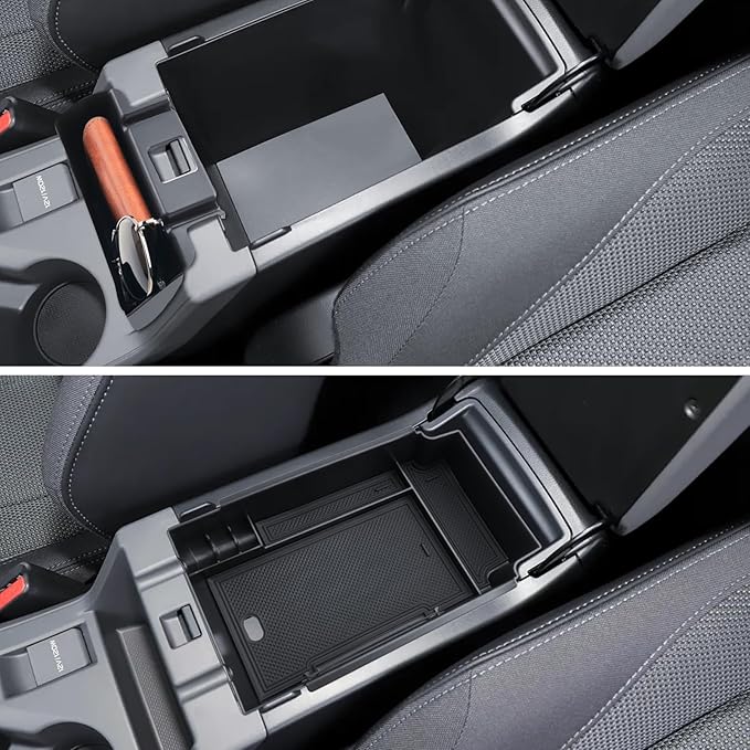 2-Pack for Crosstrek Center Console Organizer& Middle Console Glove Tray 2024 2025 Subaru Crosstrek (Premium/Sport/Limited/Wilderness)& Impreza Accessories Armrest Tray Middle Storage Box