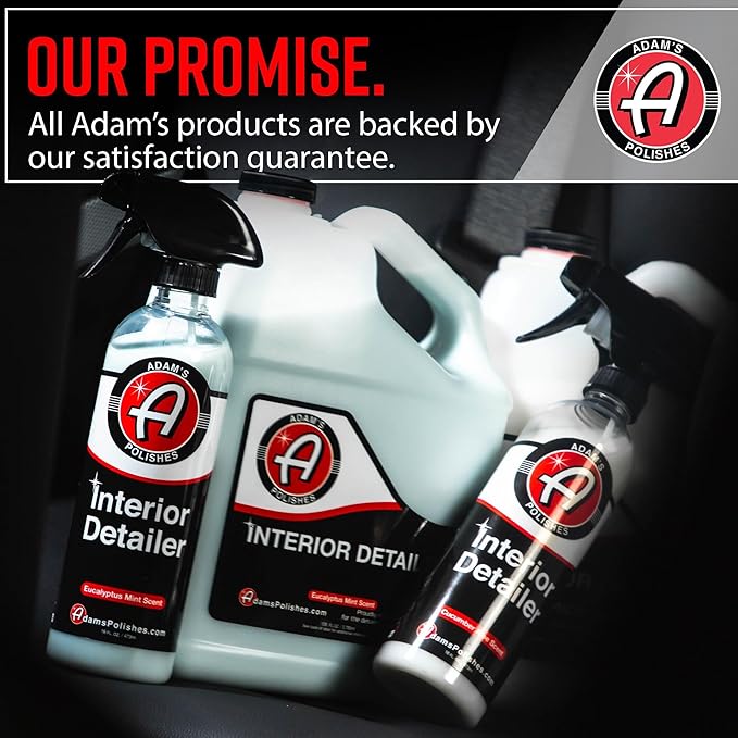 Adam's Polishes Interior Detailer 16 fl. oz (Combo) - Total Car Interior Cleaner, Protectant & Dressing | All Purpose Cleaner & Leather Conditioner | Vinyl, Dashboard, Screen, Seat Cleaner & More