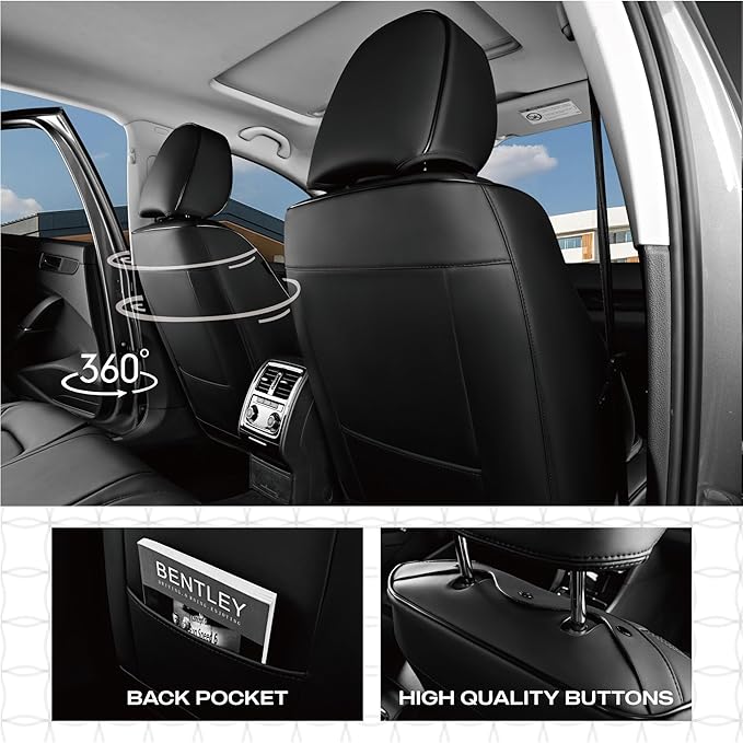 Skechers Seat Covers,Memory Foam Leather Car Seat Covers,Waterproof Car Seat Protector Full Sets,Car Seat Cushion Airbag Automotive Universal Fit for Most Cars,Vans,Trucks,SUV,Blue