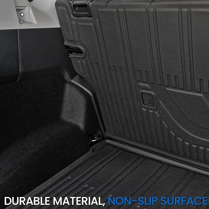 Cargo Mat Backrest Mats for Nissan Rogue 2021-2025 2026 (Not fit Sport), All Weather TPE Cargo Liner Trunk Mat Accessories (Cargo Mat with Backrest Mat)