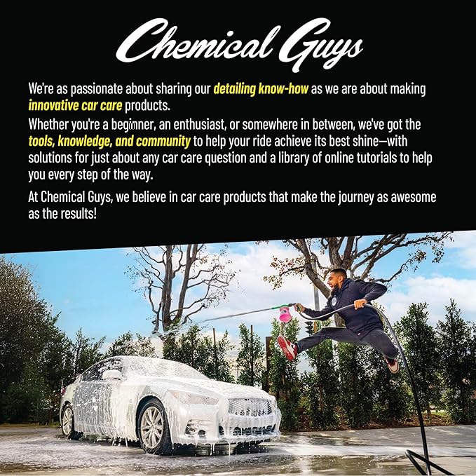 Chemical Guys Bug and Tar Remover Fast Acting Car Wash - Heavy Duty Cleaner for Bugs, Tar, Grime, Tree Sap & Bird Droppings - Safe for Car Paint, Glass, Chrome, Plastic, All Exterior Surfaces - 16 oz