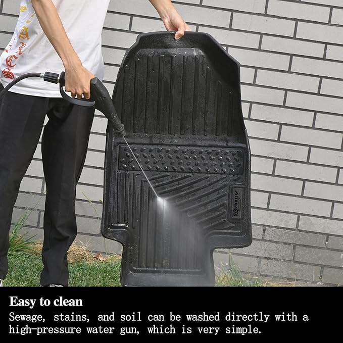 Floor Mats & Large Trunk Mat for 2020-2023 2024 2025 Ford Explorer (7 Seats),TPE All Weather Protection Car Floor Liners with Cargo Liner Covering The backrest Accessories