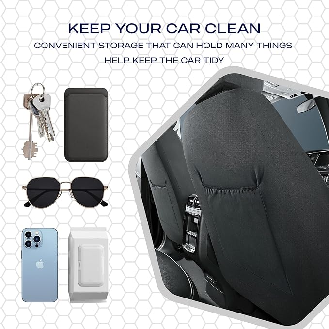 Skechers Memory Foam Car Seat Covers, Air Cool Mesh Thick Seat Covers,Car Seat Covers Front Seats Airbag Compatible, Automotive Comfort Protection for Most Cars,Van,Trucks, SUVs,Brown