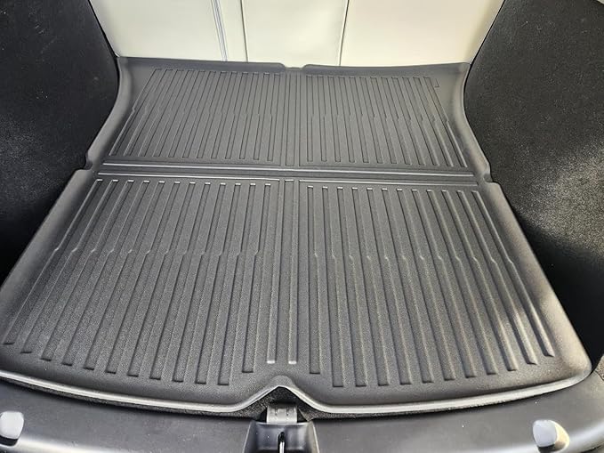 OEDRO Tesla Model Y Juniper Floor Mats 2025 2026 Custom Fit All-Weather TPE Model Y Juniper Back Seat Protector, Cargo Liner, Trunk & Interior Model Y Accessories