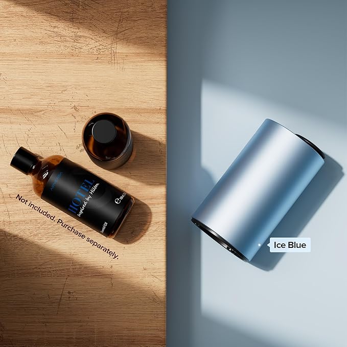 Airversa Waterless Essential Oil Diffuser for Home Aromatherapy Scent Diffusers with 3 Countdown Timer Settings or Timer-Off, 3 Mist Levels for Car Room Studio Office, ANX Premium Metal Gold