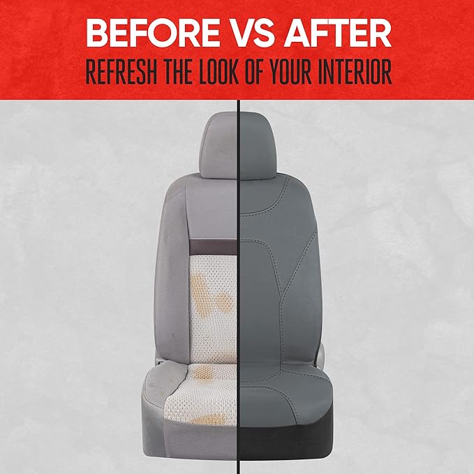 Motor Trend AquaShield Waterproof Front Seat Covers, Solid Gray Seat Covers for Cars – Neoprene Front Car Seats Cover, SUV Seat Covers Protector - Car Interior Cover for Auto, Trucks, & Dog Owners