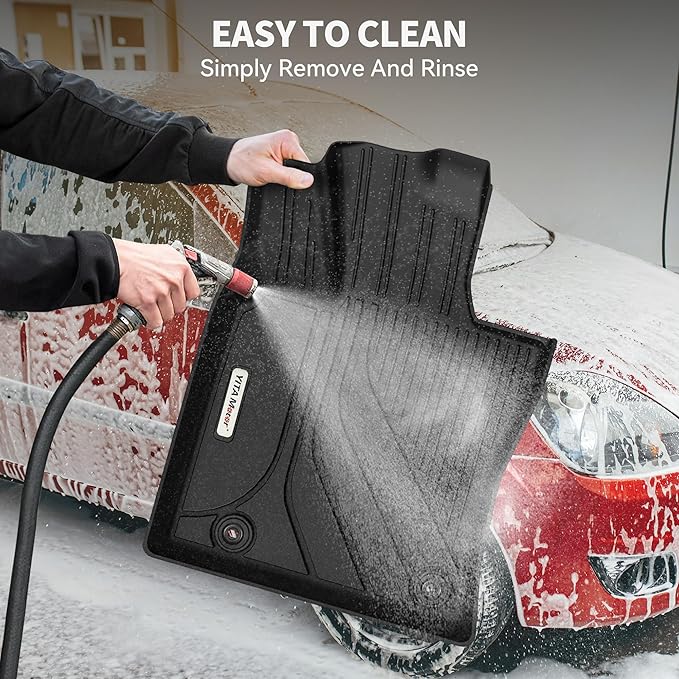 YITAMOTOR Floor Mats & Cargo Liner Fit for 2025-2026 Toyota Camry (Include Hybrid), All Weather TPE Odorless Anti-Slip Full Set Automotive Camry Floor Liners & Trunk Mat Accessories, Black