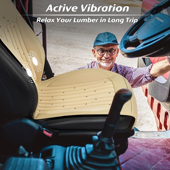 2025 Upgraded Design Comfortable Seat Cover, Universal Seat Cushion for Winter, Fashion Beige