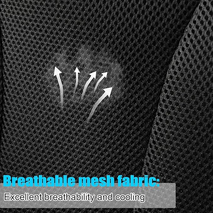 GIANT PANDA Front Seat Cover for Nissan, 3D Air Mesh Car Seat Covers Custom Fit Nissan Rogue Altima Sentra Versa Kicks Frontier Murano Pathfinder Maxima (Grey 2-Pack)