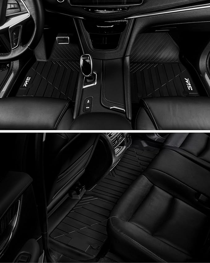3W Floor Mats & Cargo Mat & Seat Back Mats for 2021-2026(Only 7 Seats) Chevy Suburban/GMC Yukon XL(Only Yukon XL, Not Fit Yukon)/Cadillac Escalade ESV(Not Escalade),All Weather Car Mats