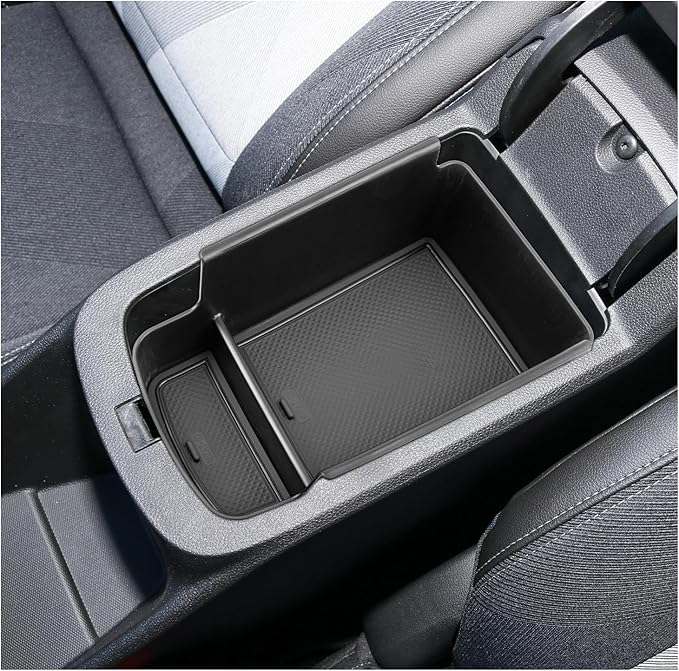 SXCY Fit for 2024 2025 Chevy Trax Center Console Organizer Tray 2024 2025 Chevy Trax Accessories(LS LT 1RS 2RS ACTIV) Armrest Storage Box Console Tray for 2024 2025 Trax Console Organizer Black Mats