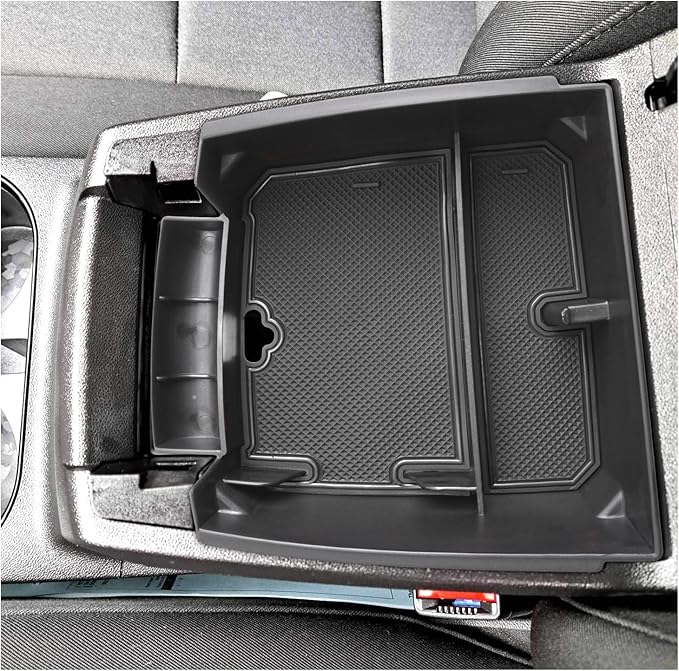 SXCY for 2023-2025 Chevy Colorado/GMC Canyon Center Console Organizer for Colorado Accessories 2024 2025 Canyon Console Tray 2024 2025 Colorado Armrest Console Organizer(Black)