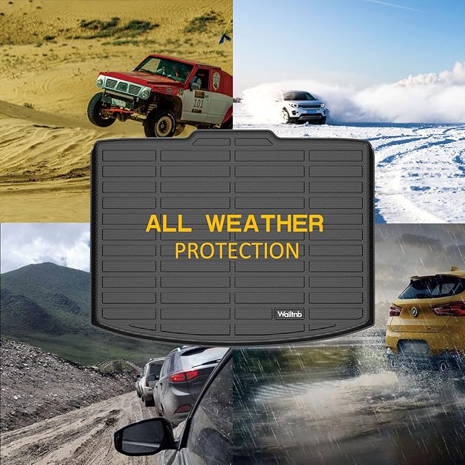 Wailtnb-All Weather Cargo Liner for Cadillac XT5 2017-2025 Custom Fit Car Trunk Mat Waterproof Easy to Clean Cargo Mat Accessories Black
