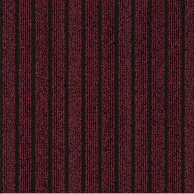 Ottomanson Mud Mat 2' x 3' - 2 Pack Entryway Rug -Non-Slip Scraper Doormat for Muddy Paws, Dirt Trapping Indoor/Outdoor Mat for High-Traffic Areas, Kitchen, Garage, Patio, Red