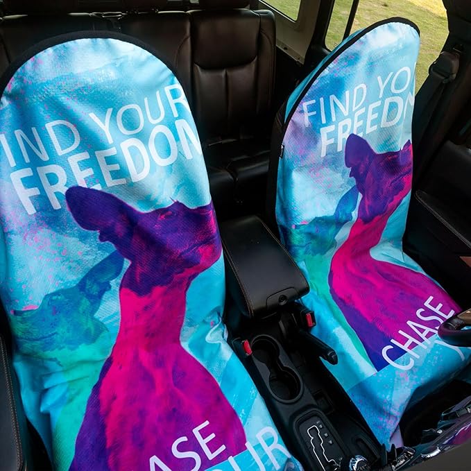 Premium Microfiber Hooded Cloth Seat Cover - Automotive Seat Pads Universal Fit for Most of Cars - Waterproof Car Seat Protectors Fit for Athletes Workouts Swimming Running Boxing Yoga Hiking