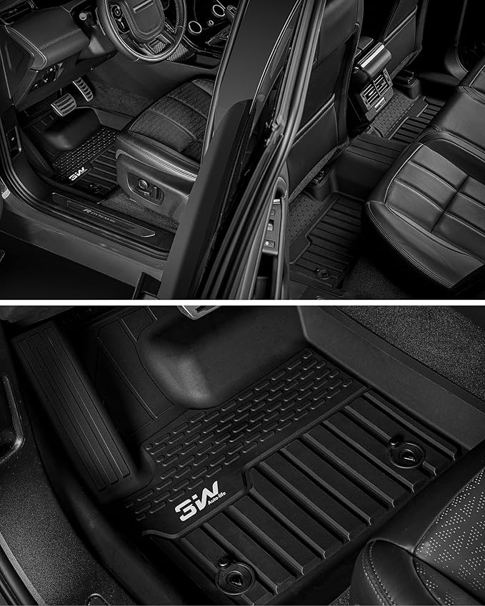 3W Floor Mats & Cargo Liner Fit for 2024-2025 2026 Chevrolet Chevy Equinox EV (Non Fuel), TPE All Weather Custom Fit for Chevrolet Equinox EV (Non Fuel) Accessories Full Set Car mats,Black