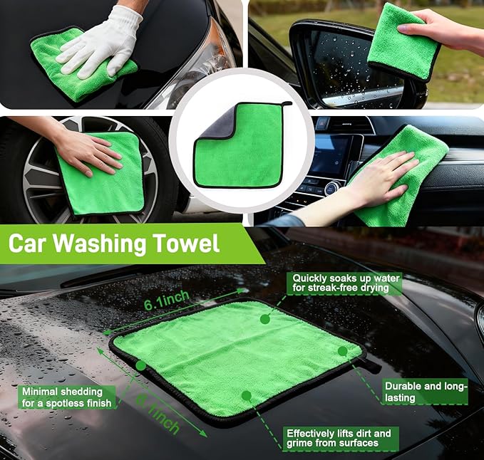 7PCS Car Wheel Brush Kit – XINDELL Rim & Tire Cleaning Brush Set, Scratch-Free Wheel Cleaning Kit for Cars, Rims & Tires – Auto Detailing Brush Set with Soft/Hard Bristles