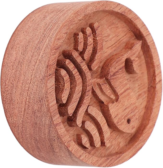 Wood Essential Oil Diffuser, Mini Round Wooden Grain Portable Air Freshener, Oil Diffusers Aromatherapy, for Car Living Room Home Office