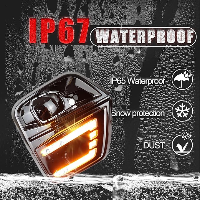 Switchback White/Amber LED Front Fog Lamp DRL Amber Sequential Turn Signal Light Compatible with Chevrolet Colorado 2023 2024 Front Fog Bumper Light Replacement Front OEM Bumper Trim