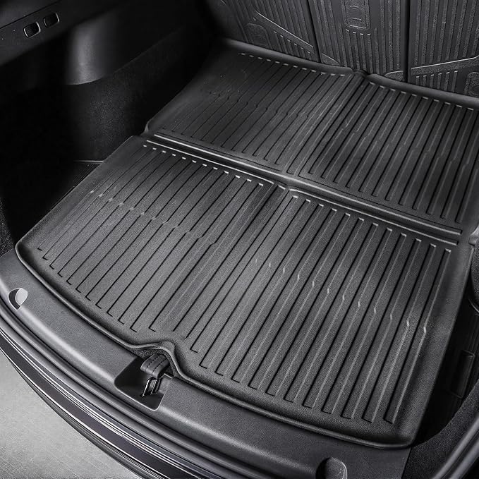 YITAMOTOR Tesla Model Y Juniper Floor Mats 2025 2026 Custom Fit All-Weather TPE Model Y Juniper Back Seat Protector, Cargo Liner, Trunk & Interior Model Y Accessories