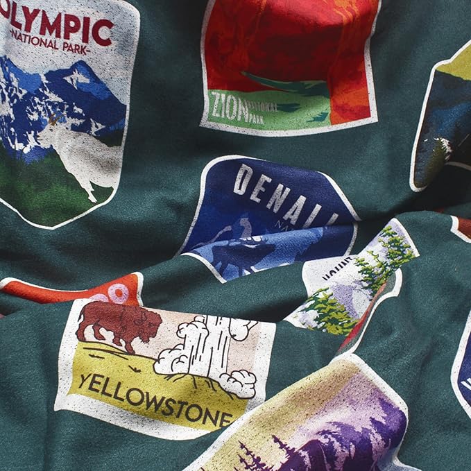 Sprints Athletic Running Towel, Full-Sized, Car Seat Cover - Performance Microfiber… (National Parks)