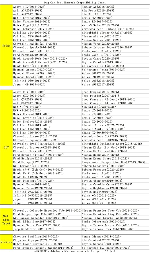 2-In-1 Convertible Hard Bottom Dog Hammock for Car, 100% Waterproof PU Leather Backseat Cover with Zipper Side Flaps, Non-Slip Extender for Large/Elderly Dogs & Multi-Dog Families,Fits SUV/Truck/Sedan