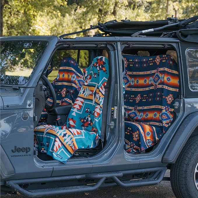 Sprints Athletic Running Towel, Full-Sized, Car Seat Cover - Performance Microfiber (Bohemian Nomad Noises)