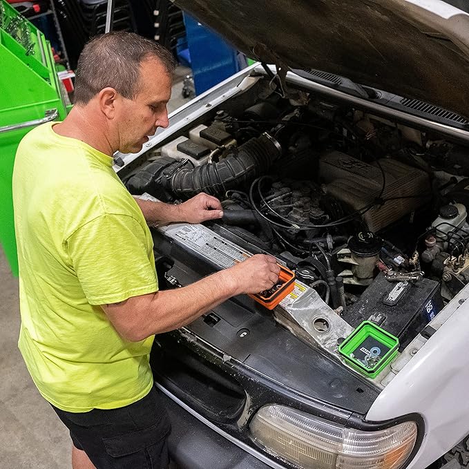 OEMTOOLS 26052 Foldable Magnetic Tray Set, Magnetic Tray for Mechanic's Small Parts, Sorting and Storage, Collapsible, 4-1/2" Square, 2 lb. Capacity, 4 Colors