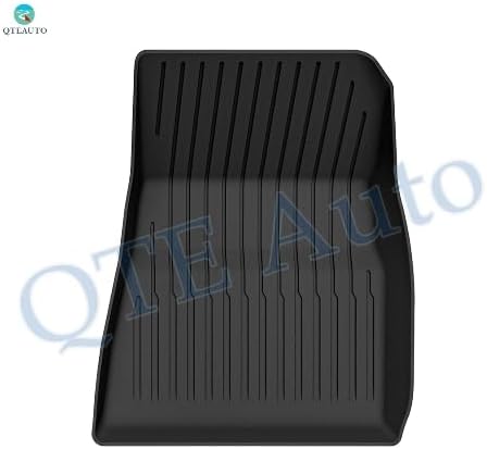 PM Auto Set of 3 Floor Mats for Tesla Model 3 2017-2023 (Except Highland), All-Weather TPE Custom Fit Car Floor Mats