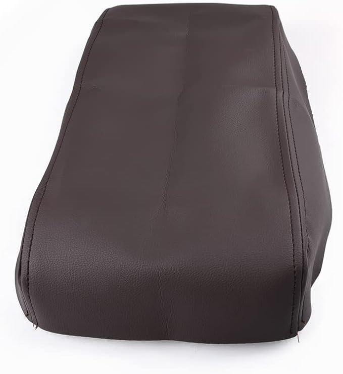 PIT66 Armrest Lid Cover, Compatible with Ford F150 Platinum Edition Crew-Cab, 3.5L, 5.0L, 6.2L 2009-2012 Center Console Armrest Top Lid Leather