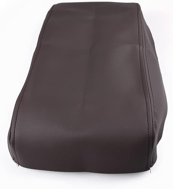 PIT66 Armrest Lid Cover, Compatible with Ford F150 Platinum Edition Crew-Cab, 3.5L, 5.0L, 6.2L 2009-2012 Center Console Armrest Top Lid Leather