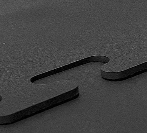 American Floor Mats Heavy Duty Stall Tiles - Stable/Horse Tiles - Thick, Durable Rubber Flooring Solid Black 6' x 8' Set 1/2" Thick (12 Tiles Total)