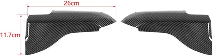 Door Armrest Panel Trim Cover Inner Door Handle Frame Sticker Compatible with Ford Mustang 2015-2025 Interior Accessories (Carbon Fiber Black)