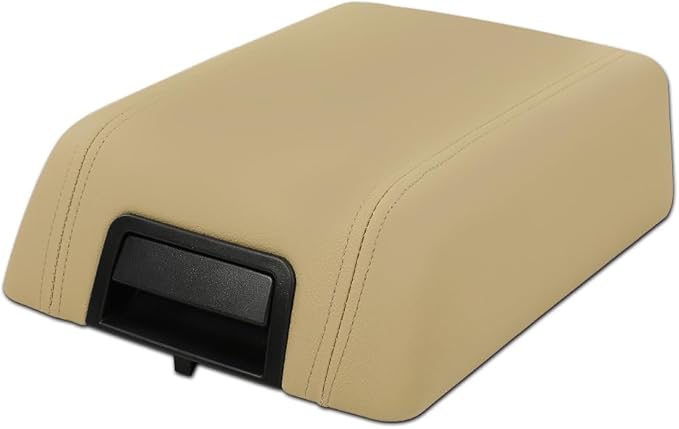 PIT66 Armrest Lid Cover Center Console Lid, Compatible with 2004-2008 Ford F150 5L3Z1506024AAD Console Armrest Top Lid Beige
